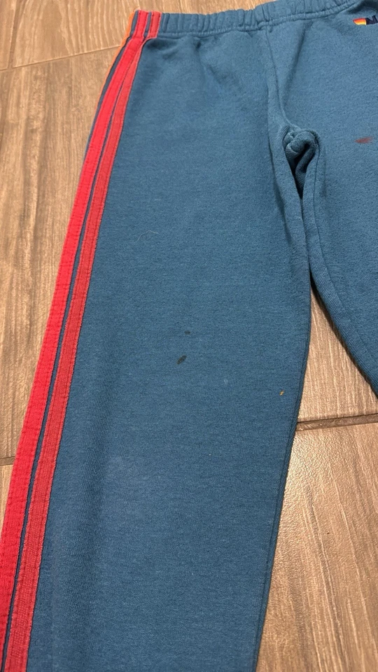 Aviator Nation Jogger Sweatpants Kids Size 10 Unisex Blue Cotton Blend - Image 3 of 4