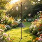 83" Bird Feeding Station Kit with Metal Squirrel Baffle, Heavy Duty Metal Bir...