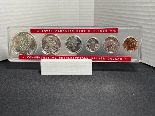 1964 Canadian Proof-Like 6-Coin Set 80% Silver 1.1 Troy oz C-A008