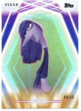2026 Topps Disney Neon Pixar Inside Out ENNUI Gold Purple Foil /50 SSP