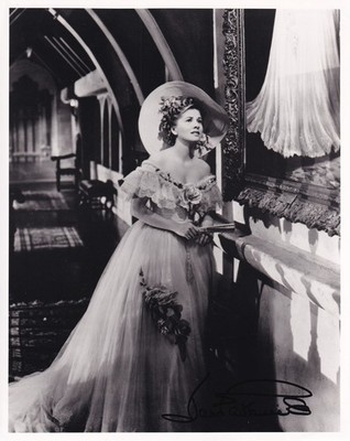 Joan Fontaine Original Autograph on Large Photo
