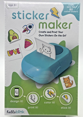   Hello Blink Sticker Maker   Create Your Own Stickers - New in Box