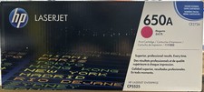 New Genuine HP LaserJet 650A Magenta CE273A Toner Cartridge for CP5525, Box Wear