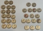 Washington Quarters 1934-1964 (33 in all!) P+D , some are AU! Final listing!