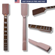 Cuello de guitarra eléctrica 22 trastes 25,5 pulgadas cabeza de paleta caoba palisandro diapasón