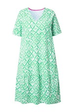 Laurasøn Damen Shirt Kleid 1 2 Arm V Ausschnitt 838363