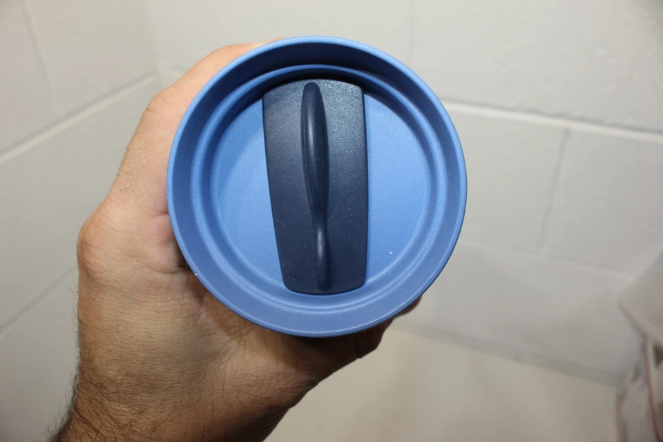 Genuine! Aladdin Insulated eCycle Travel Coffee Mug Cup 16 oz Blue! twist to sip - Image 2 of 4