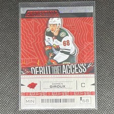 Upper Deck Credentials Debut Ticket Access Red Damien Giroux #107 NHL Wild