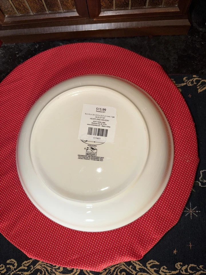 Juego de 3 cuencos para servir muñeco de nieve Susan Winget internacionales certificados de 9,5 pulgadas Foto 4 de 4