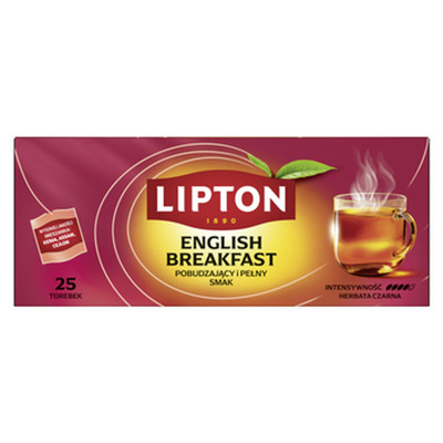 8720608011919 Lipton English Breakfast Herbata Czarna 50 G (25 TOREBEK). LIPTON 