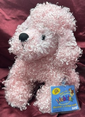 WEBKINZ BY  GANZ NEW  WITH TAG AND CODE PINK POODLE BY GANZ #HM107