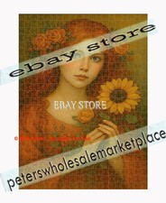 500 piece jigsaw puzzle Sunflower Woman floral