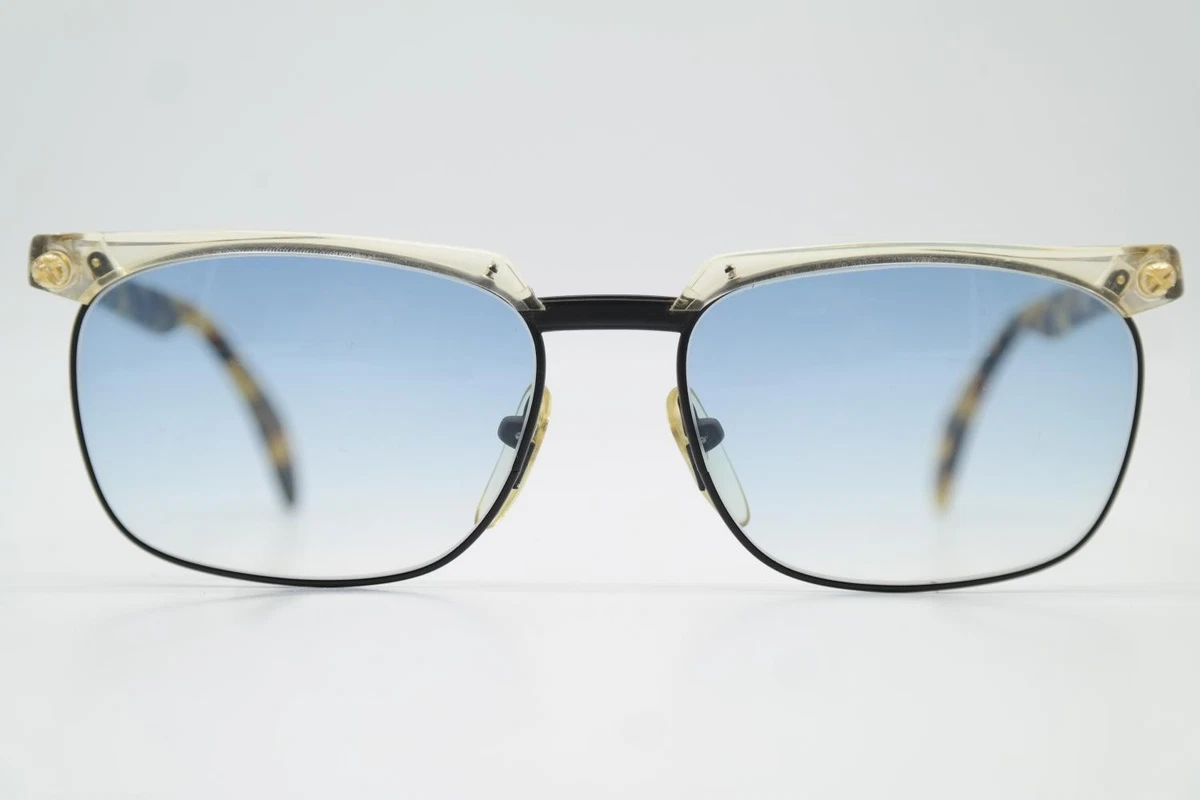 Vintage Sonnenbrille STING ATAIR 5007 Schwarz Transparent Braun Oval sunglasses
