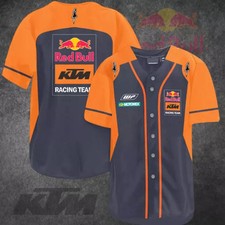 KTM Factory Racing AOP 3D Baseball Jersey With Sewn Trim