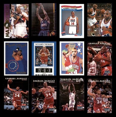 Charles Barkley Lot 12 Basketball Cards 1995 Upper Deck Major Attractions Sixers