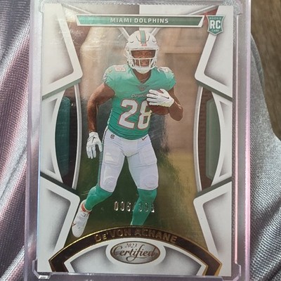 Panini 2023 Certified Rookies De'Von Achane RC #160 Dolphins 036/399