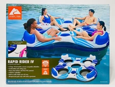 New Ozark Trail Outdoor Equipment Rapid Rider IV River Raft & Pool Float (Blue)