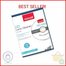 Maxell – Pro 190048 CD-340 Laser Lens Cleaner - Safe & Effective CD Player & Gam