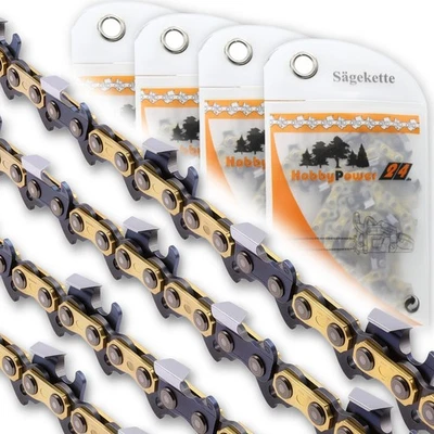 HOBBYPOWER24 4x Tronçonneuse 38cm 325 " 1,5mm 64 TG Pleine Burin Remplacé Stihl 3638 000 0064