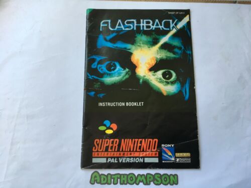 Flashback Snes Super Nintendo instruction manual instructions only - Afbeelding 1 van 7