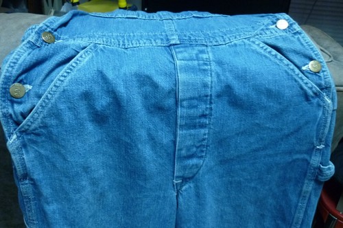 LEE BIB OVERALL VINTAGE 60's ? BLUE JEAN USA - Picture 6 of 16