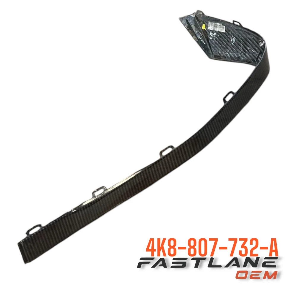 AUDI RS6 AVANT/RS7 SPORTBACK 2021-2024 MOLDURA DE CARBONO EXTERIOR DERECHA FABRICANTE DE EQUIPOS ORIGINALES 4K8-807-732-A Foto 3 de 4
