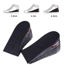 3 Layer Men Women Height Increase Insoles Heel Lift Taller Shoe Inserts Pad