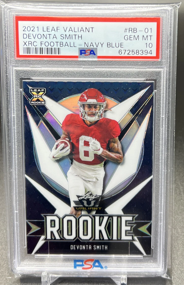 DeVonta Smith Leaf Valiant Xrc Football #RB01 Navy Blue