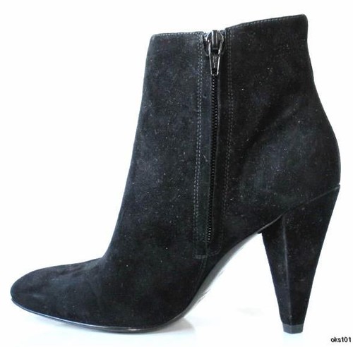 MARC JACOBS black suede ruffled ANKLE BOOTS shoes 40 10 - fabulous new $570 - 第 4/4 張圖片