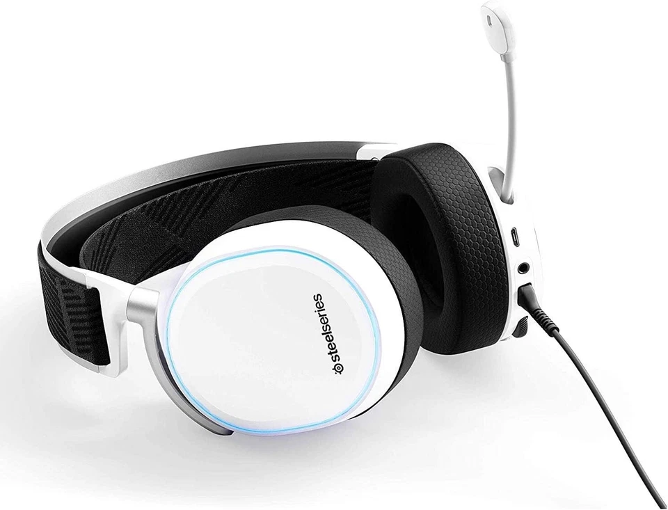 SteelSeries Arctis Pro + GameDAC Wired Gaming Headset White for PS5/PS4 and PC - Image 3 of 4