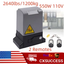 2640lbs/1200kg Electric Sliding Gate Opener Automatic Opening Door Motor+Remote