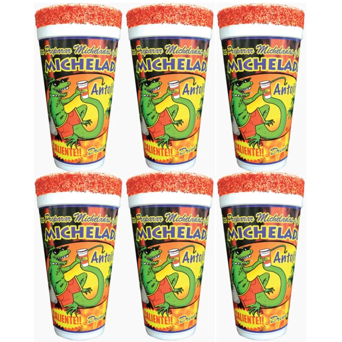 Antojitos Micheladas Mix Cup Ready to Use, 24 Oz (Pack of 6)