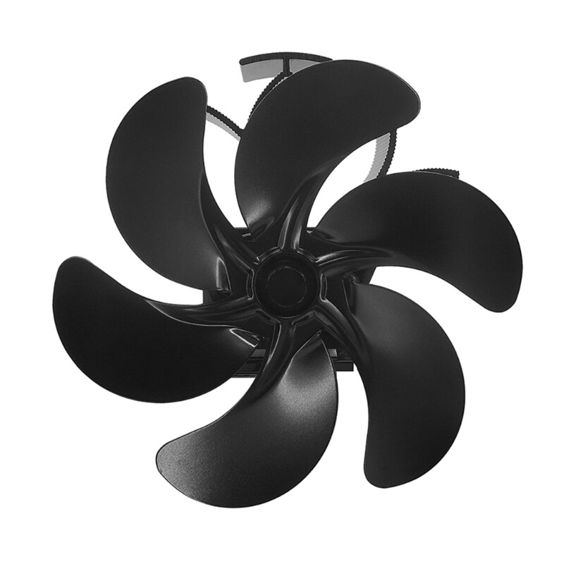 Ventilador de estufa alimentado por calor Ventilador de chimenea de 5 aspas sin ventilador de estufa de electricidad