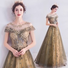 Noble Evening Formal Party Ball Gown Prom Bridesmaid Host Acting Dress TSJY1296