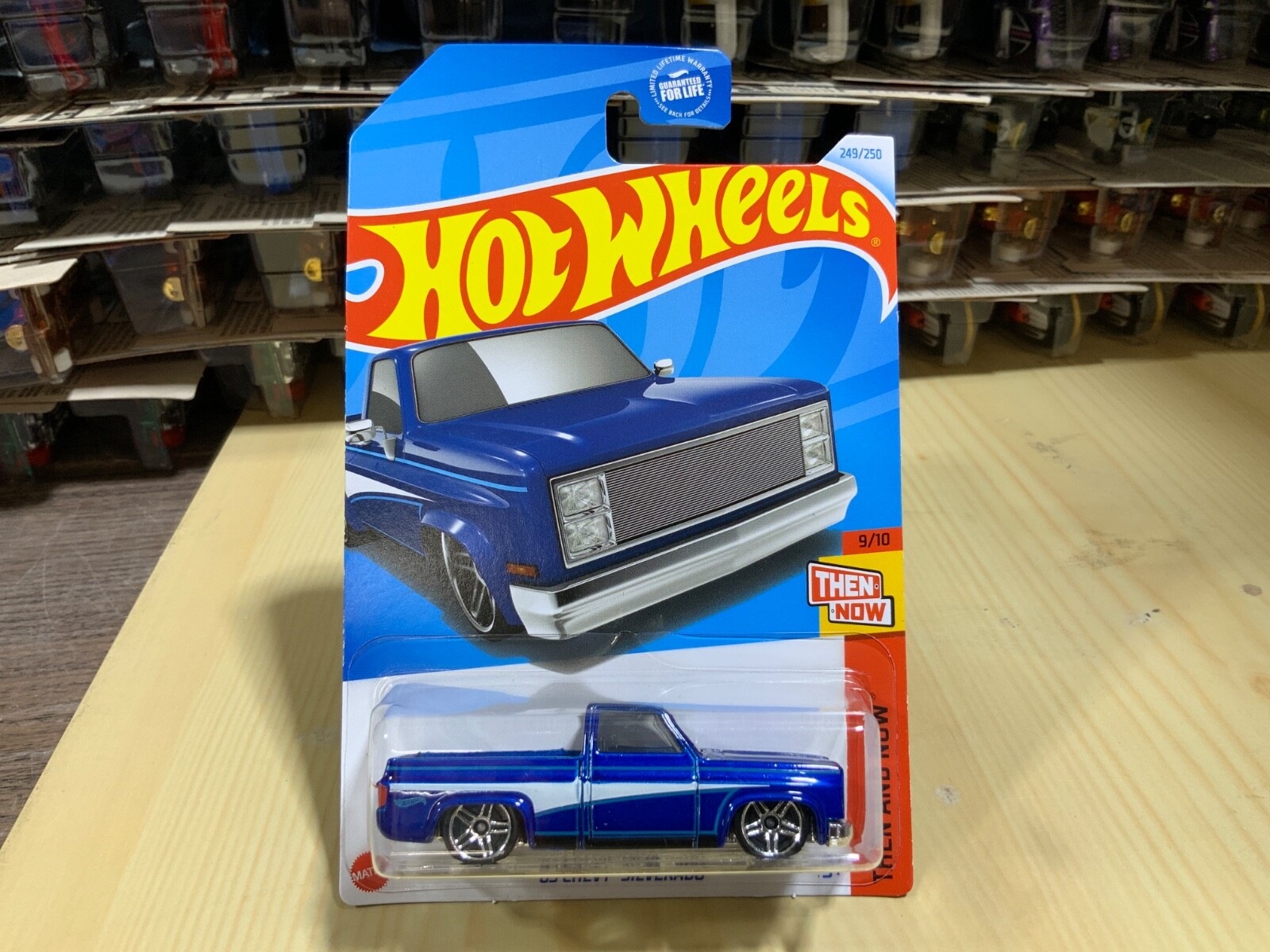 HOT WHEELS '83 CHEVY SILVERADO 249 BLUE THEN AND NOW