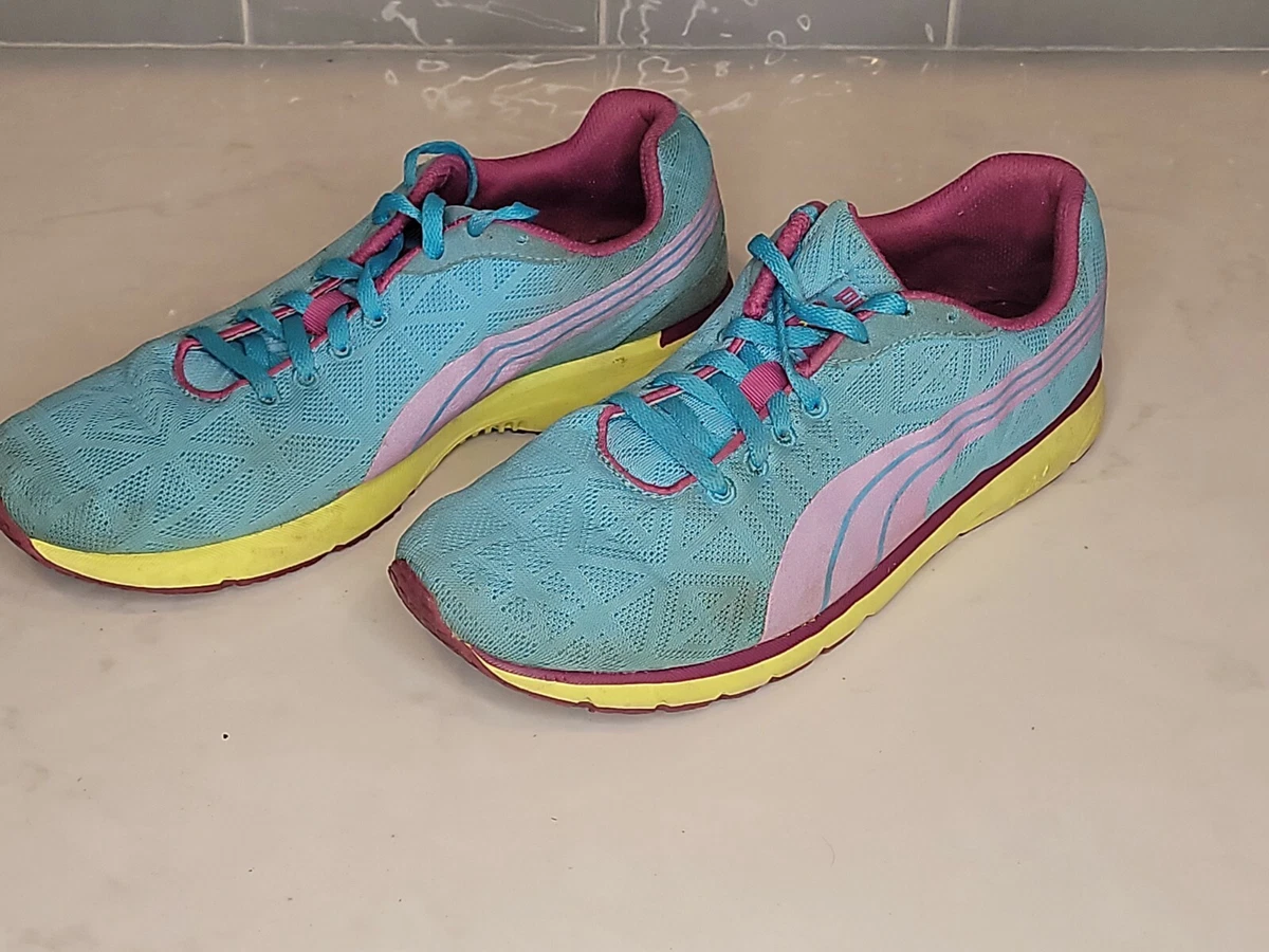 Puma EverRide EverTrack Running Shoes Womens size 8.5 Blue Purple | eBay