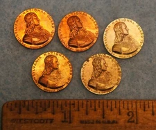 5 Unc 1916-1917 MEXICAN BORDER SERVICE Unfinished PNG Mini Medals NEW OLD STOCK