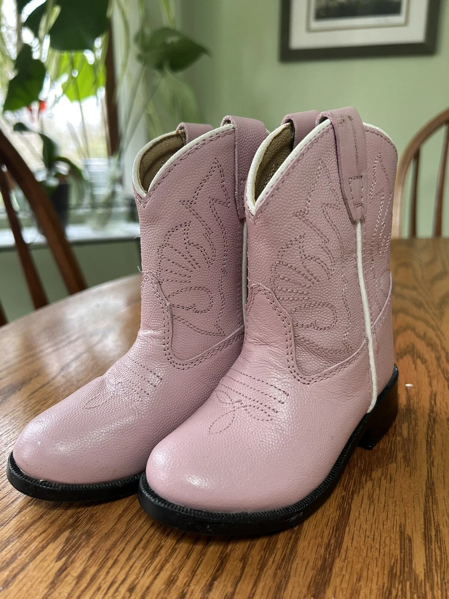 Pink store cowboy boots
