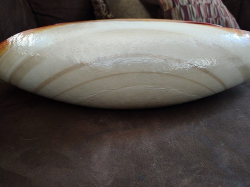 MURANO GLASS VETRO ARTISTICO CARTOCCIO COLLECTION ROLLED CENTERPIECE BOWL ITALY - Picture 6 of 14
