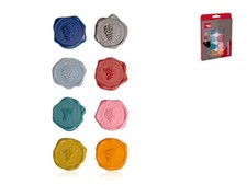 Set 8 decorabicchieri vacuvin in silicone forme e colori assortiti cm 3