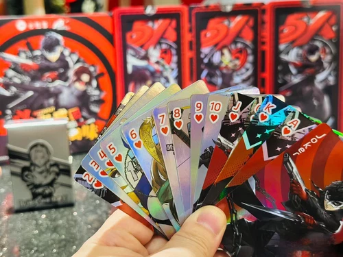 2024 Pizza Hut P5X Persona 5 Figuren Happy Meal Spielzeug Abzeichen Poker Kartenständer - Bild 11 von 20