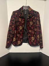 R-q-t  Multicolor Blazer Jacket Size M Petite