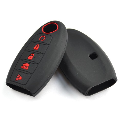 2Pcs Silicone Remote Key Fob Cover Case For Nissan Altima Sentra Rogue 5 Button - Bild 3 von 6