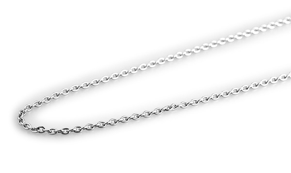 Akzent Anker Halskette Edelstahl, Silber, LäNge 80 Cm + 5 Cm VerläNgerung-image