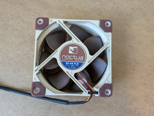 Noctua NF-A8 FLX 80mm Premium Quiet Fan with 3-Pin Connector, Brown