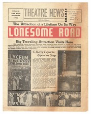 Theatre News - C. Harry Taylor, Lonesome Road - 1945 - Sex-Hygiene Lecturer