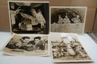 x4 - Vintage 1940's Original Black & White WW2 Military Army Photo