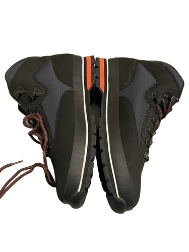 10.5 TIMBERLAND MEN'S EURO HIKER L / F MID HIKER BLACK NUBUCK W ORG - Picture 3 of 7