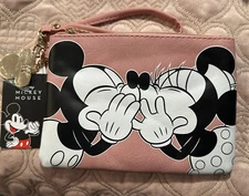 NEW! Disney's Mickey & Minnie Mouse Wristlet W/ Metal Charm-FLASH SALE $$🏷️🏷️