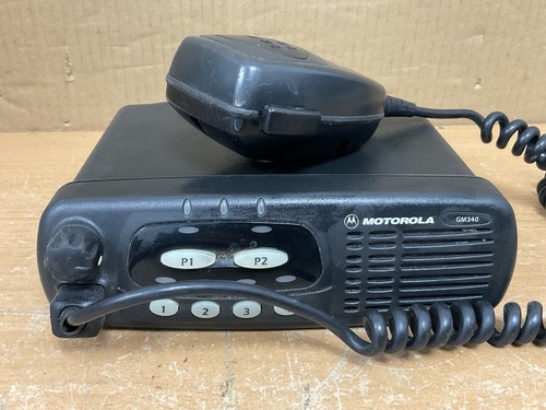 Motorola GM340 Two Way Radio Microphone UHF VHF Transceiver Communications - Zdjęcie 2 z 10